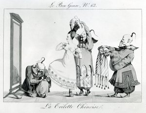 Le Bon Žánr - Čínská toaleta, 1813 od French School