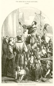 Le Charlatan (rytina) od French School