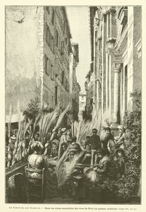 Květná neděle (rytina) od French School