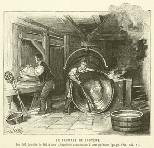 Sýr Gruyere (rytina) od French School