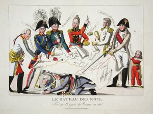 Le Gateau des Rois, pneumatika na Congres de Vienne en 1815, hospoda. od French School