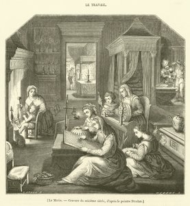 The Morning, Sixteenth Century Gravírování (rytina) od French School