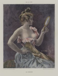 Le Miroir (zrcadlo) (barevné lito) od French School