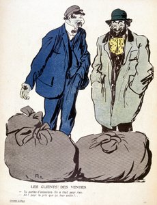 Le Mont-de-Piété: zákazníci, prodej - v „Taneř s máslem““ č. 3/06/1905 od French School