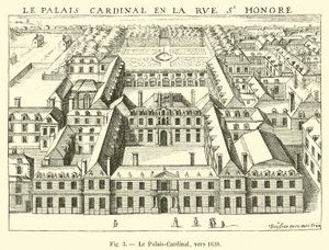 Palais-Cardinal, kolem roku 1638 od French School