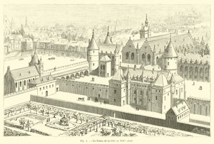 Palác města ve 14. století od French School