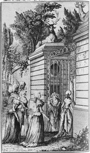 Le Parc aux Cerfs, brána do královského přístavu Ludvíka XV. (1710-74), spravovaná paní de Pompadour (1721-64) od French School