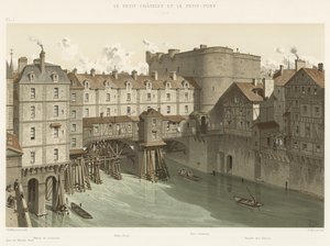 Petit-Chatelet a Petit-Pont, 1717 od French School