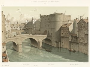 Petit-Chatelet a Petit-Pont, 1780 od French School