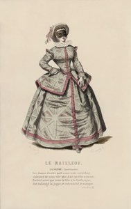 Le Railleur, La Dupre, Courtizanne (barevná rytina) od French School