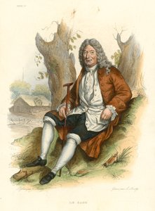 Le Sage (barevná rytina) od French School