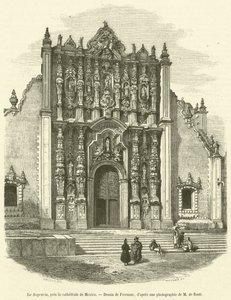 Le Sagrario, pres la cathedrale de Mexico (rytina) od French School