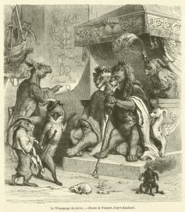 The Testimony of Hare (rytina) od French School