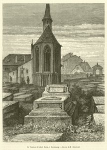 Hrob Alberta Durera, v Norimberku (rytina) od French School