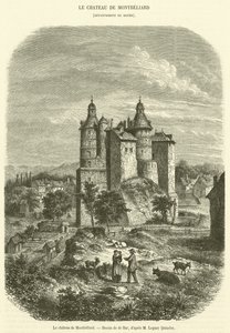 Hrad Montbeliard (rytina) od French School