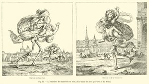 Hřbitov neviňátek v roce 1640, Faksimile dvou rytin od La Bella od French School