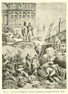Jáma Tuileries, politická karikatura od Turpina de Crisse, 1833 od French School