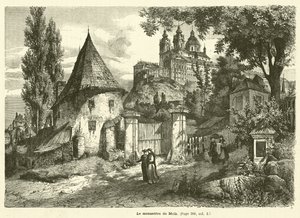 Mnich z Melku (rytina) od French School