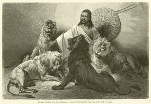 Negus Theodore II v soudním oděvu (rytina) od French School