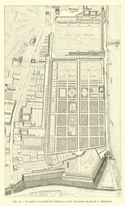 Palác a zahrada Tuileries v roce 1632, Faksimile plánu I Gomboust od French School