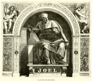 Prorok Joel (rytina) od French School