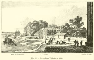 Quai des Tuileries v roce 1650 od French School