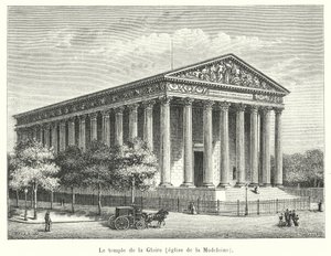 Le temple de la Gloire, eglise de la Madeleine od French School