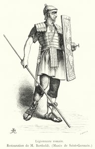 Legionnaire romain (rytina) od French School