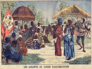 Ashantis (Achanti nebo Asante) z Ghany v Jardin d