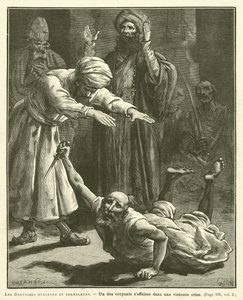 The Screaming and Trembling Dervishe (rytina) od French School