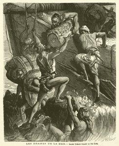 The Dramas Of The Sea (rytina) od French School