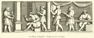 Studenti Raphaela (rytina) od French School