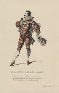 The Galanteries Of The Duke Of Ossonne, The Duke (barevná rytina) od French School