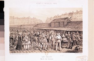 Les Halles, 1855 od French School