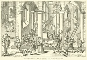 Obrazoborci, v Antverpách, v roce 1566 (rytina) od French School