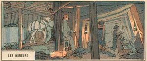 The Miners (barevné lito) od French School