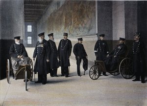 Les Moines Lais: invalidní vojáci – ve „Vojenském albu““ – invalidé od French School
