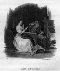 Karty Chanson de Beranger v „“Oeuvres Completes““ (1834) od Pierra Jeana de Berangera (1780-1857), francouzského básníka a skladatele. od French School