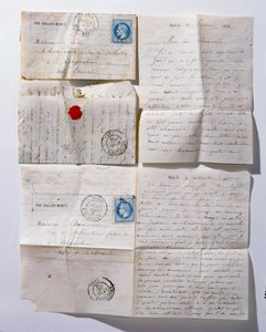 Dopisy zaslané do Paříže balónem během obléhání v roce 1871 od French School