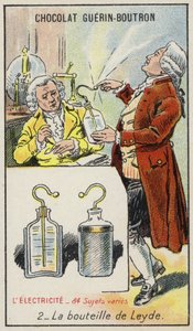 Leyden Jar (chromolitho) od French School