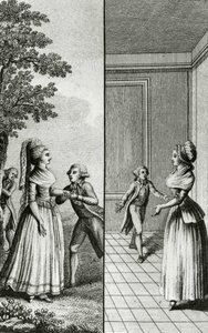 Osvobození - v „Dějinách ženy Francouzské republiky den za dnem“, Restif de La Bretonne (1734-1806), Ženeva 1791-1794. od French School