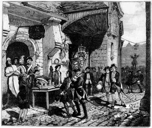 Život v Paříži za Ludvíka XV.: právníci hlídali mladého a naivního provinciála, klesajícího k vránám – v „Paříži v průběhu staletí“ Gérouillac od French School
