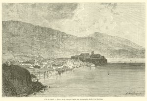Ostrov Lipari (rytina) od French School