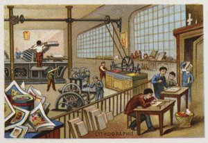 Litografie od French School