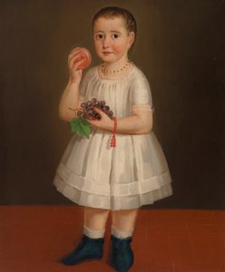 Holčička s ovocem, kolem roku 1840 od French School