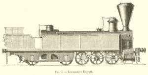 Locomotive Engerth (rytina) od French School