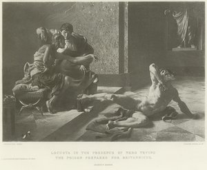 Locusta v přítomnosti Nera zkouší jed připravený pro Britannicus (hlubotisk) od French School