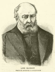 Lord Salisbury, britský premiér (rytina) od French School