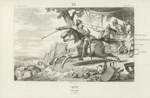 Francouzský Lothair vede svou armádu při útoku na palác císařů Svaté říše římské v Cáchách, 978