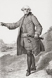 Louis Charles César Le Tellier známý jako vévoda z Estrées, 1695 1771. Francouzský vojenský velitel a maršál Francie. Z Les Heures Libres vydané v roce 1908. od French School